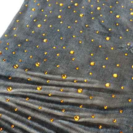 79th Element Gold Rhinestone in Blue | Denim Exchange