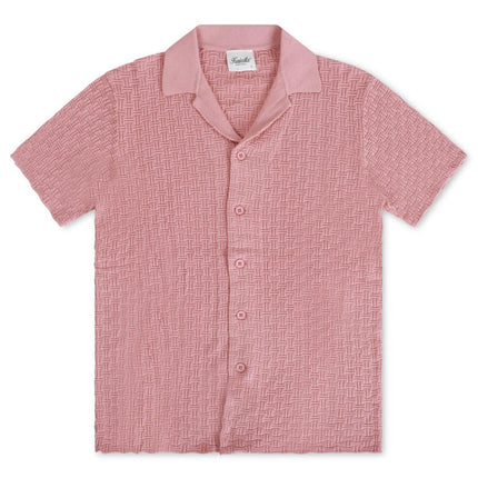 KUWALLA KNIT YACHT SHIRT - PINK KUWALLA