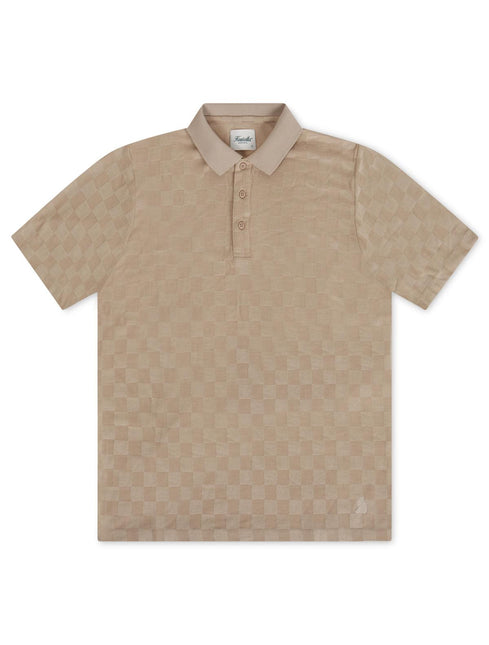 KUWALLA JACQUARD POLO - BEIGE KUWALLA