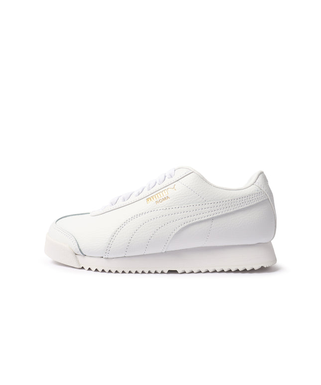 Puma Big Kids Roma Basic - White/Gold