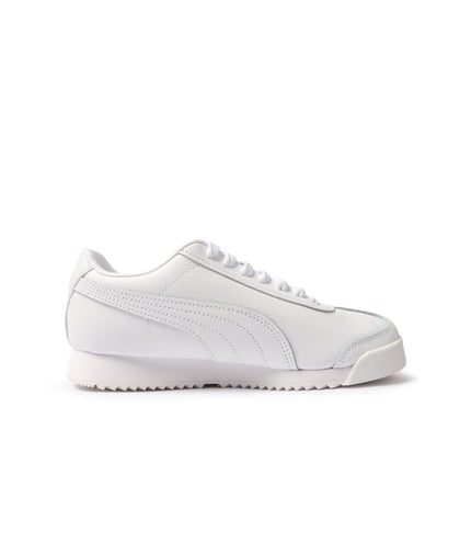 Puma Big Kids Roma Basic - White/Gold