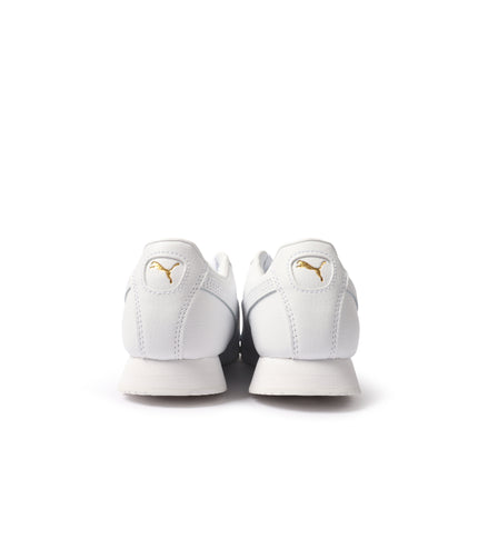 Puma Big Kids Roma Basic - White/Gold