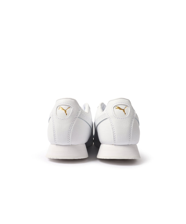 Puma Big Kids Roma Basic - White/Gold