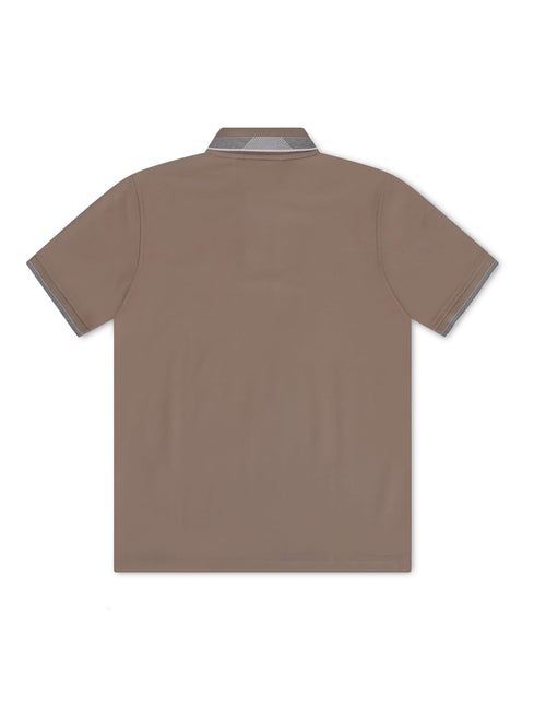 PSYCHO BUNNY QUEENSBURY PIQUE POLO - ANTIQUE TAUPE PSYCHO BUNNY