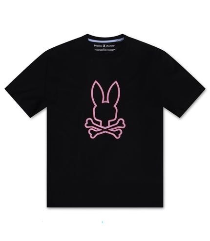 PSYCHO BUNNY FLOYD GRAPHIC TEE - BLACK PSYCHO BUNNY