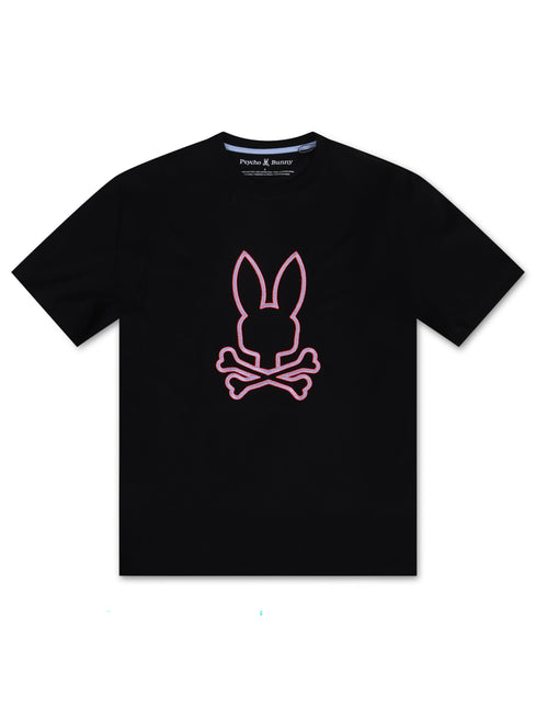 PSYCHO BUNNY FLOYD GRAPHIC TEE - BLACK PSYCHO BUNNY