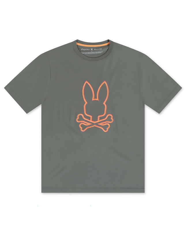 PSYCHO BUNNY FLOYD GRAPHIC TEE - AGAVE GREEN