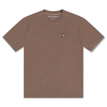 PSYCHO BUNNY QUEENSBURY TEE - ANTIQUE TAUPE PSYCHO BUNNY