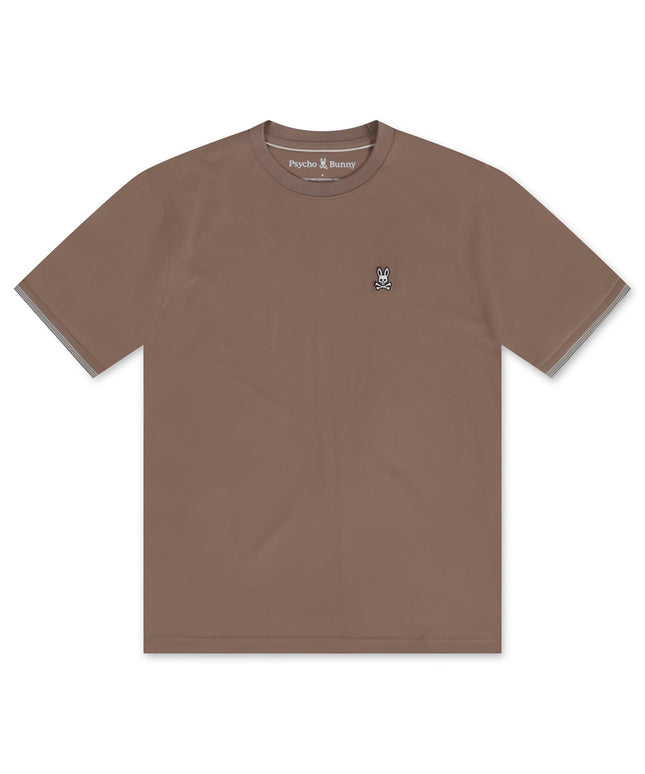 PSYCHO BUNNY QUEENSBURY TEE - ANTIQUE TAUPE PSYCHO BUNNY