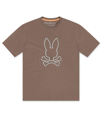 PSYCHO BUNNY FLOYD TEE - ANTIQUE TAUPE PSYCHO BUNNY