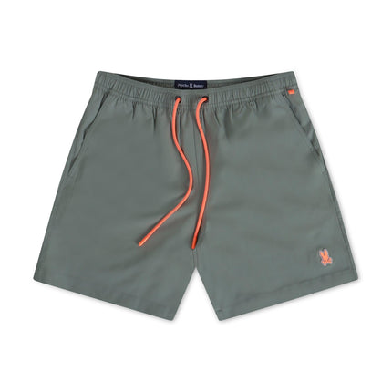 PSYCHO BUNNY MALTA COLOR CHANGING SWIM TRUNK - AGAVE GREEN PSYCHO BUNNY