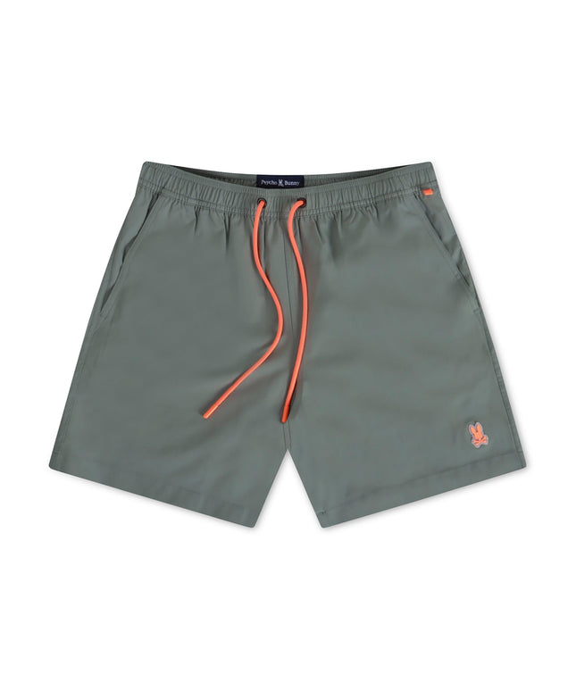 PSYCHO BUNNY MALTA COLOR CHANGING SWIM TRUNK - AGAVE GREEN PSYCHO BUNNY