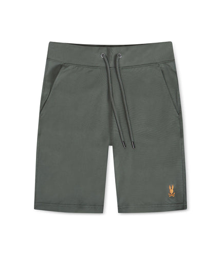 PSYCHO BUNNY FLOYD MICRO FRENCH TERRY SWEATSHORTS - AGAVE GREEN PSYCHO BUNNY