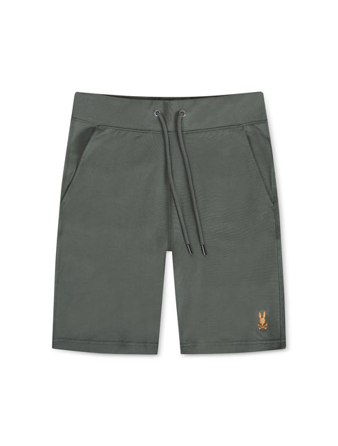 PSYCHO BUNNY FLOYD MICRO FRENCH TERRY SWEATSHORTS - AGAVE GREEN PSYCHO BUNNY