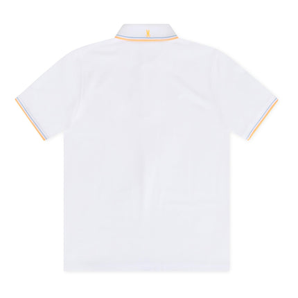 PSYCHO BUNNY WASTERLO PIQUE POLO - WHITE PSYCHO BUNNY