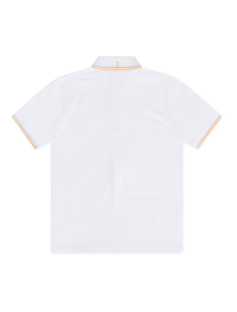 PSYCHO BUNNY WASTERLO PIQUE POLO - WHITE PSYCHO BUNNY