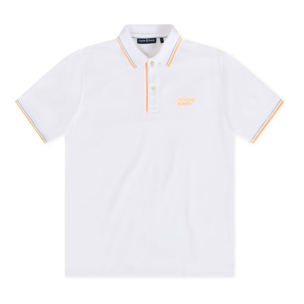 PSYCHO BUNNY WASTERLO PIQUE POLO - WHITE PSYCHO BUNNY