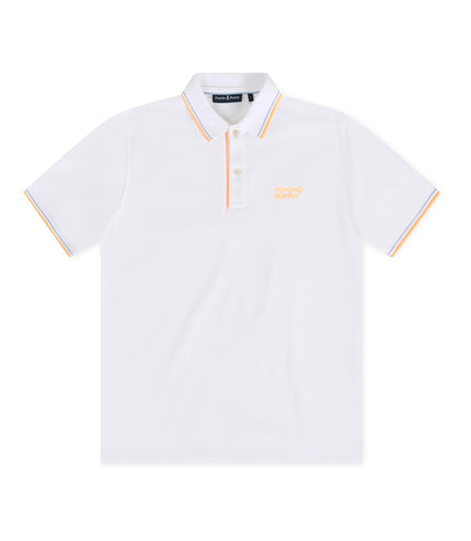 PSYCHO BUNNY WASTERLO PIQUE POLO - WHITE PSYCHO BUNNY