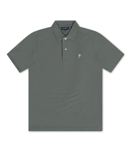 PSYCHO BUNNY CLASSIC PIQUE POLO - AGAVE GREEN PSYCHO BUNNY