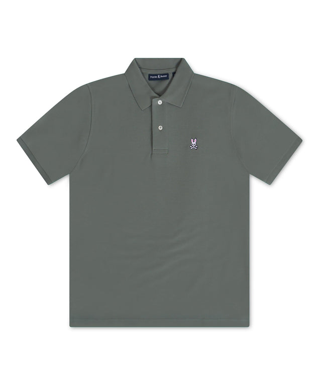 PSYCHO BUNNY CLASSIC PIQUE POLO - AGAVE GREEN PSYCHO BUNNY