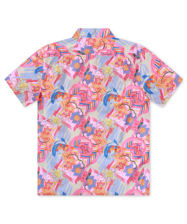 PSYCHO BUNNY ALL OVER PRINT TEE - FUCHSIA PURPLE PSYCHO BUNNY