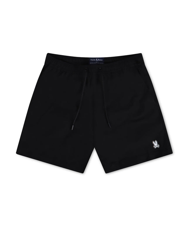 PSYCHO BUNNY MENS MALTA COLOR CHANGING SWIM TRUNK - BLACK PSYCHO BUNNY
