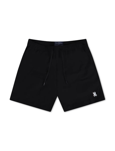 PSYCHO BUNNY MENS MALTA COLOR CHANGING SWIM TRUNK - BLACK PSYCHO BUNNY