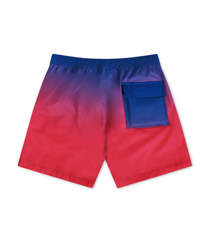 PSYCHO BUNNY MENS MALTA OMBRE COLOR CHANGINGSWIM TRUNK - ROYAL PSYCHO BUNNY