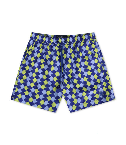 PSYCHO BUNNY MENS COLCHESTER SWIM TRUNK - ROYAL PSYCHO BUNNY