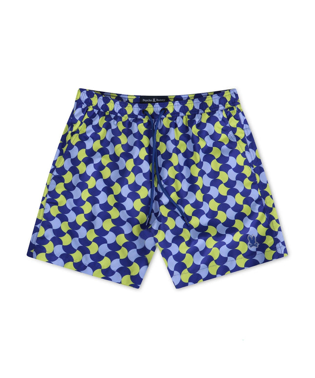 PSYCHO BUNNY MENS COLCHESTER SWIM TRUNK - ROYAL PSYCHO BUNNY