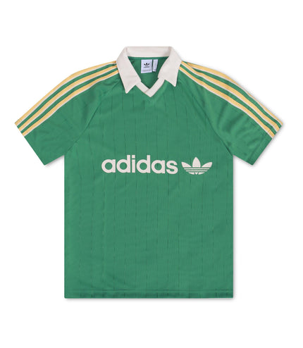 ADIDAS MENS STRIPED JERSEY - GREEN ADIDAS