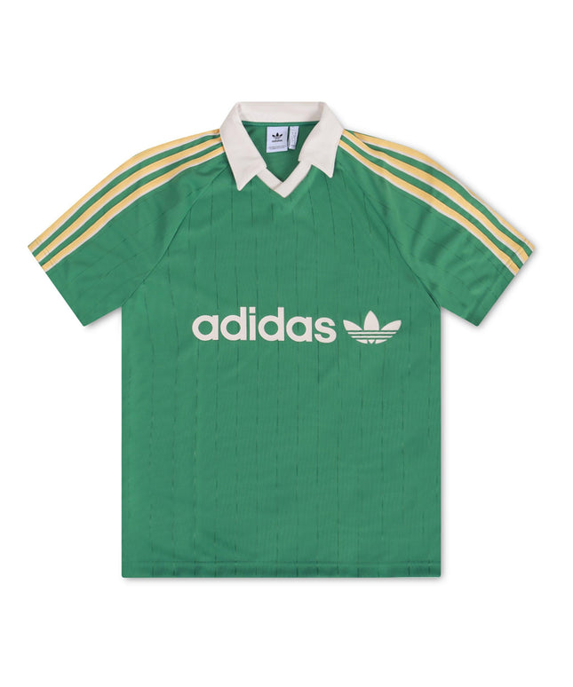 ADIDAS MENS STRIPED JERSEY - GREEN ADIDAS