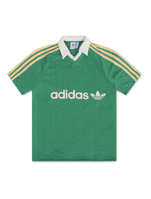 ADIDAS MENS STRIPED JERSEY - GREEN ADIDAS