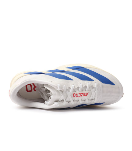 Adidas Mens Adizero Evo Shoes - White/Royal Blue