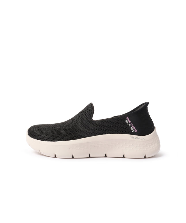 Skechers Womens Walk Flex Shoes - Black/ White
