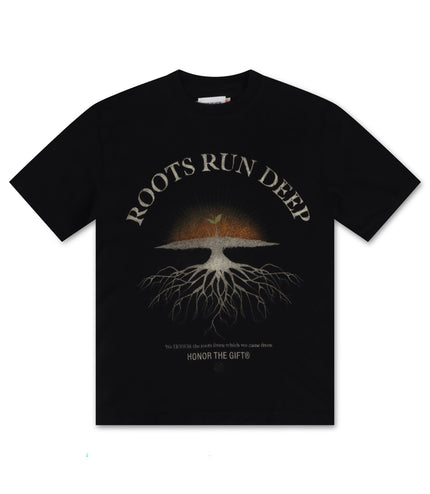 HONOR THE GIFT ROOTS RUN DEEP TEE - BLACK HONOR THE GIFT