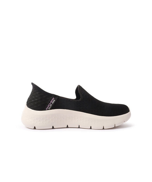 Skechers Womens Walk Flex Shoes - Black/ White