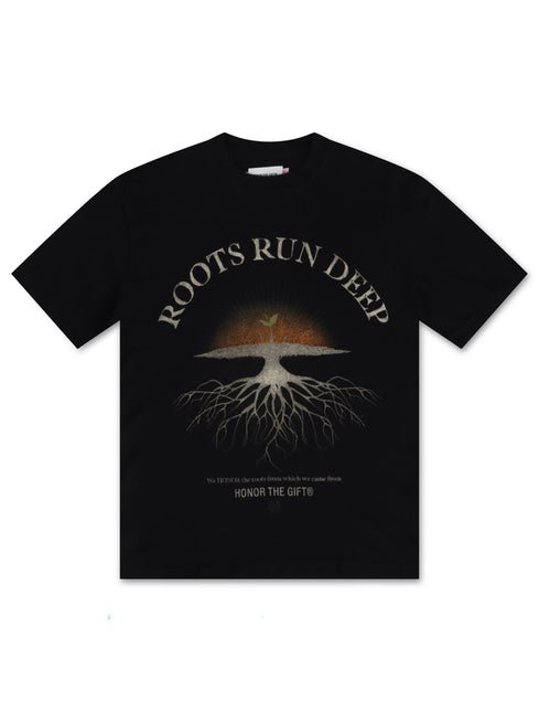 HONOR THE GIFT ROOTS RUN DEEP TEE - BLACK HONOR THE GIFT