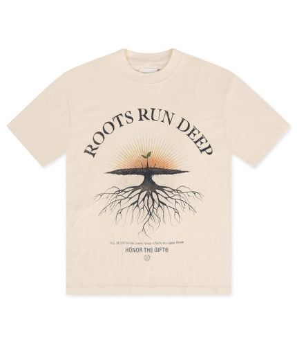 HONOR THE GIFT ROOTS RUN DEEP TEE - BONE HONOR THE GIFT