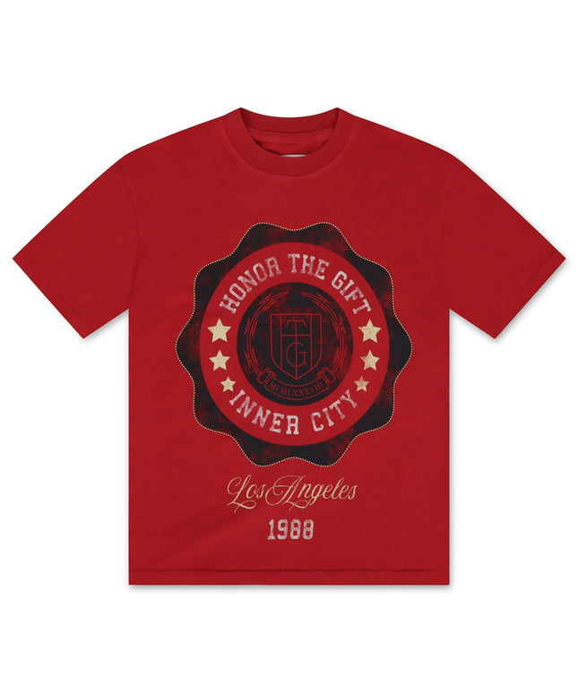 HONOR THE GIFT SEAL LOGO TEE - BRICK HONOR THE GIFT