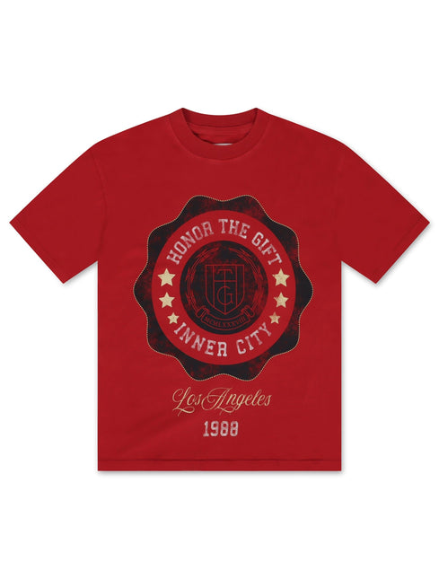 HONOR THE GIFT SEAL LOGO TEE - BRICK HONOR THE GIFT