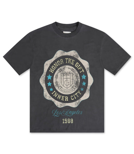 HONOR THE GIFT SEAL LOGO TEE - BLACK HONOR THE GIFT