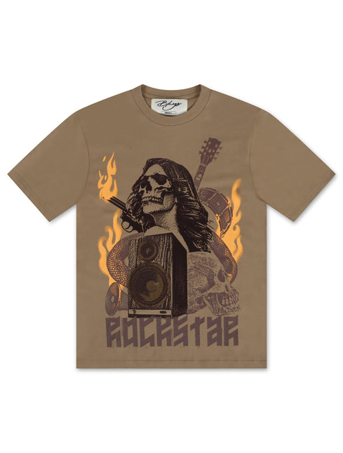 BKYS ROCKSTAR OVERSIZED TEE - BROWN BKYS