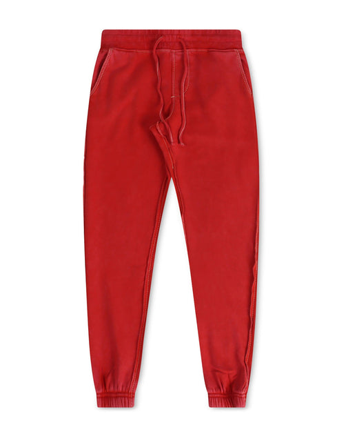 TRUE RELIGION BIG T DRAWSTRING JOGGER - WASHED RED TRUE RELIGION