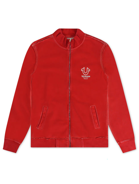 TRUE RELIGION BIG T TRACK JACKET - WASHED RED TRUE RELIGION