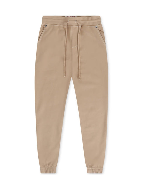 TRUE RELIGION BIG T LOGO JOGGER - TRAVERTINE TRUE RELIGION