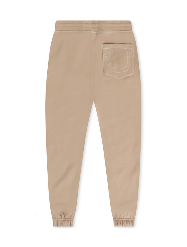 TRUE RELIGION BIG T LOGO JOGGER - TRAVERTINE TRUE RELIGION