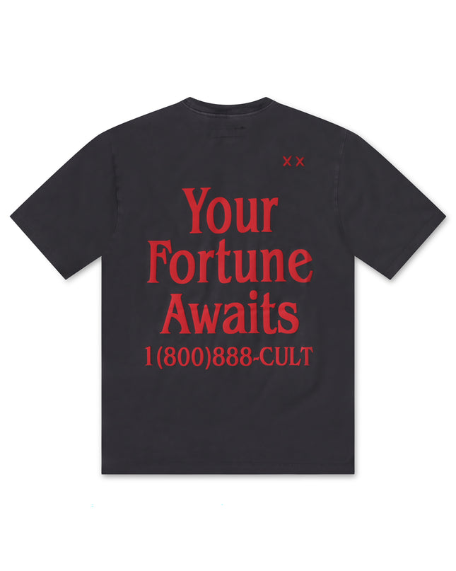 CULT OF INDIVIDUALITY FORTUNE TEE - VINTAGE CHARCOAL