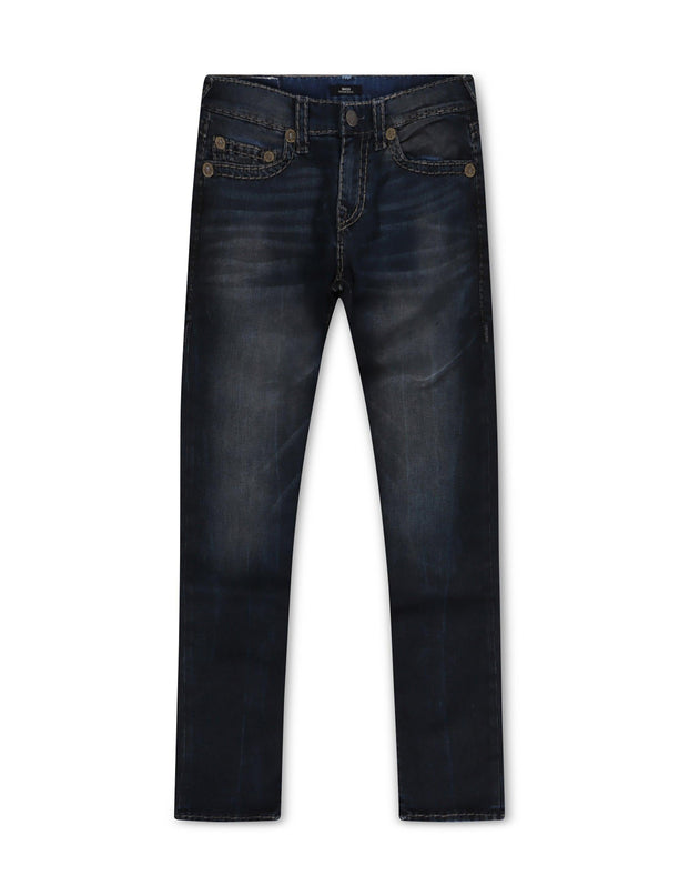 TRUE RELIGION ROCCO SUPER T SKINNY JEANS - DARK WASH TRUE RELIGION