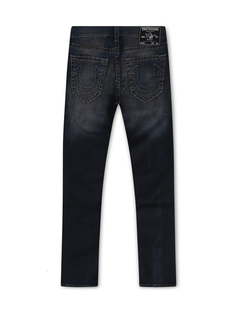 TRUE RELIGION ROCCO SUPER T SKINNY JEANS - DARK WASH TRUE RELIGION